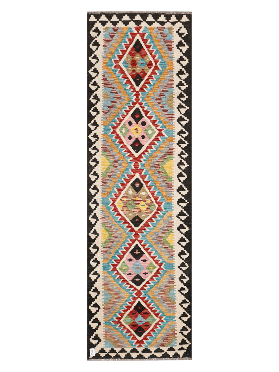 Maimana Kilim Runner - 288 x 86 cm