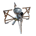 Butterfly Folding Gas Stove Silver