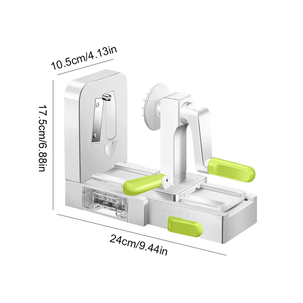 Foldable Vegetable Spiralizer with Extra Blade Box