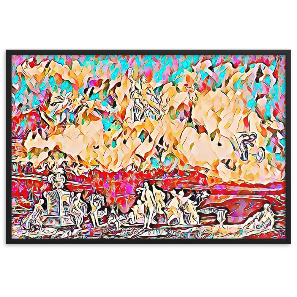 ZEUS AND THE SNAKE V2 Superior Framed Poster