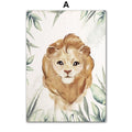 Poster Kinderzimmer Dschungel Tiere · Kinder Name Personalisiert · Kinderzimmer Bilder · Wand Deko · Kunst Druck · Deko Print · ohne Rahmen